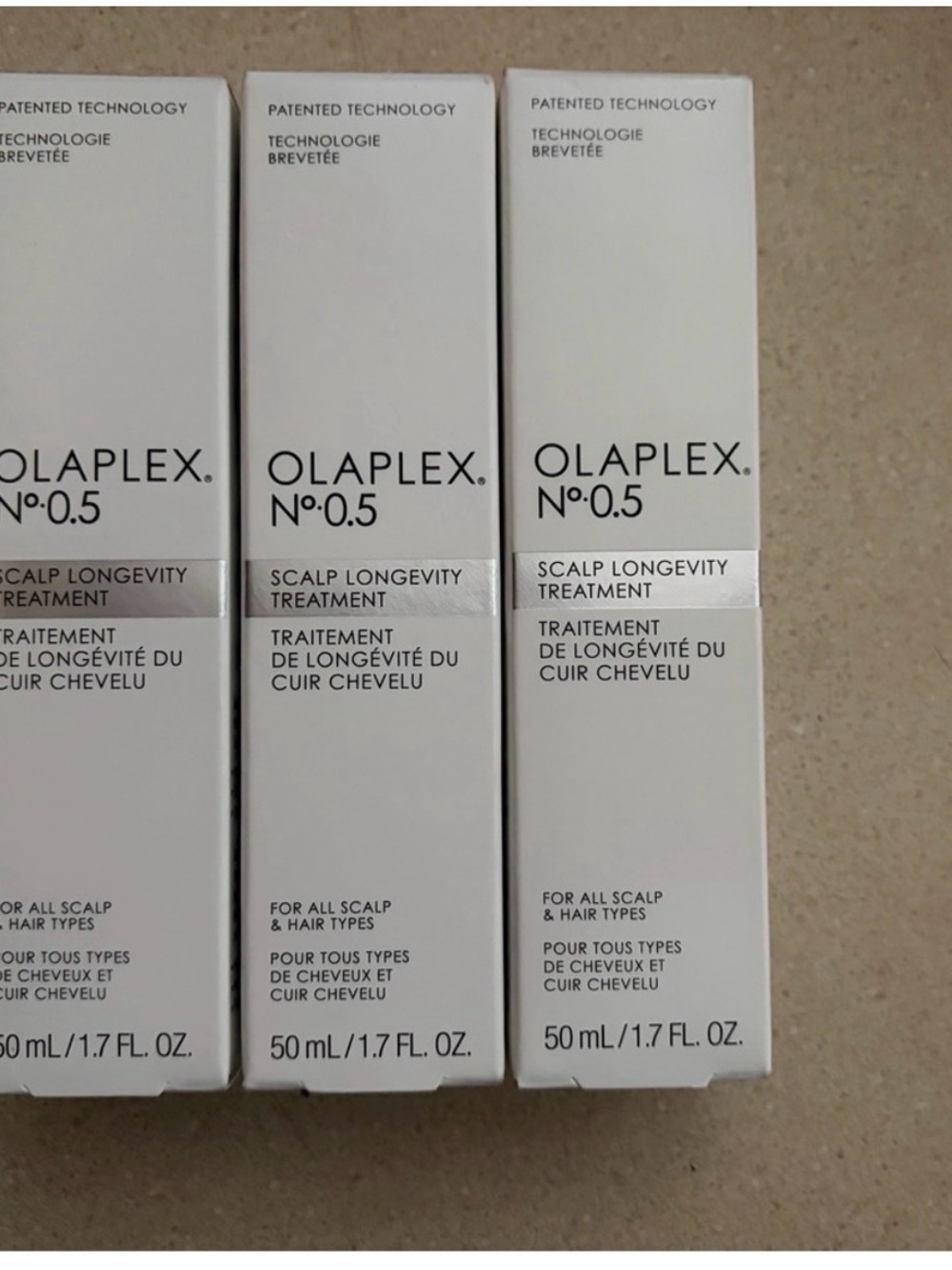 Olaplex No.0.5 Scalp Longevity Treatment - White set of 3